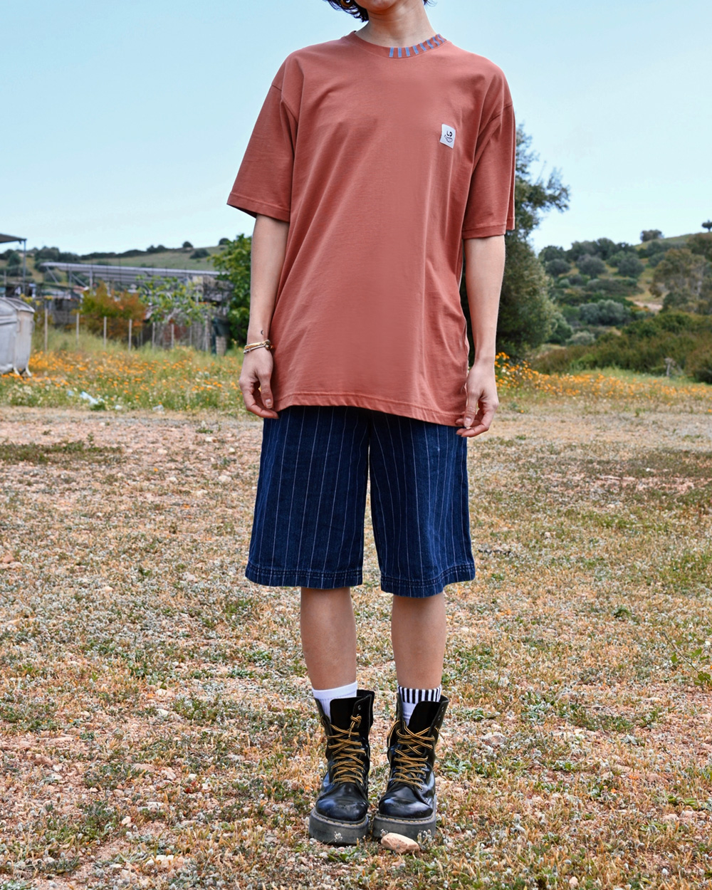 Stripes in Terracotta