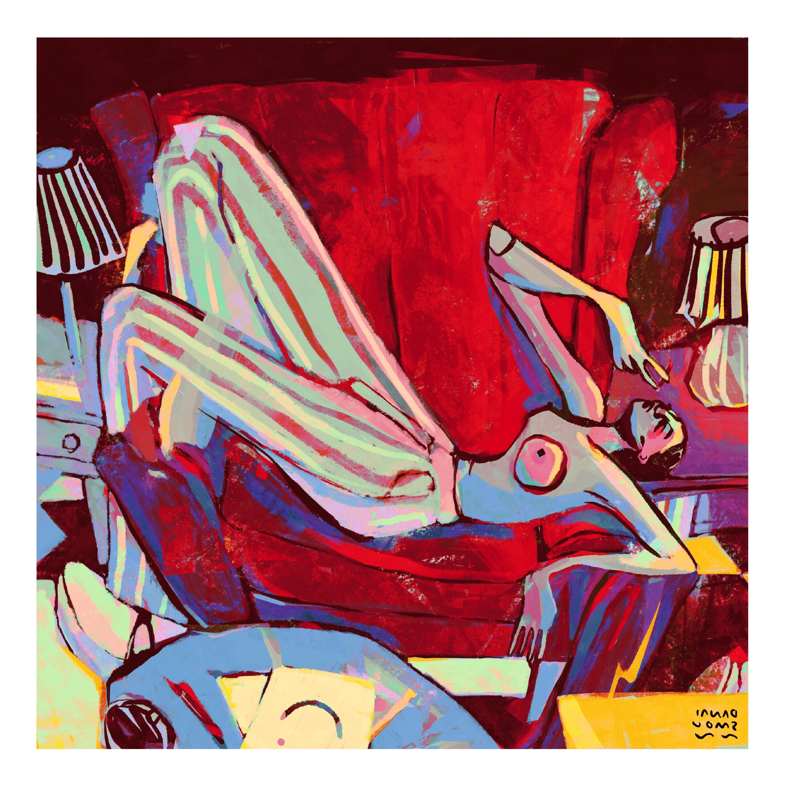 Red Armchair - Image 3